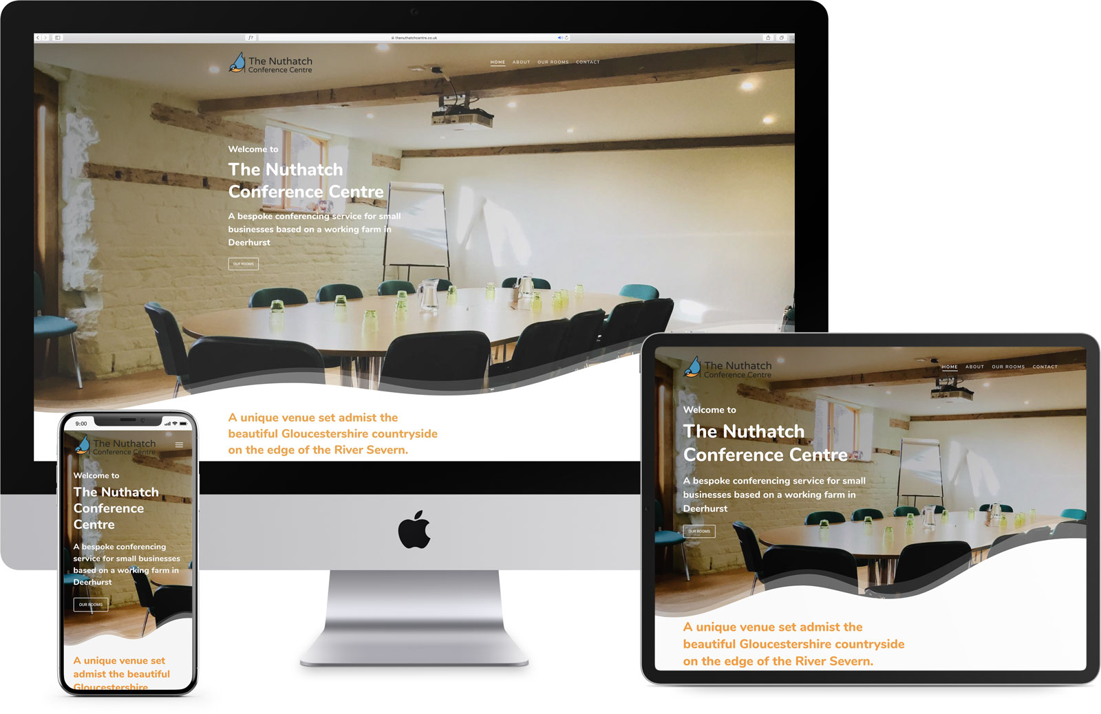 The Nuthatch Conference Centre responsive website