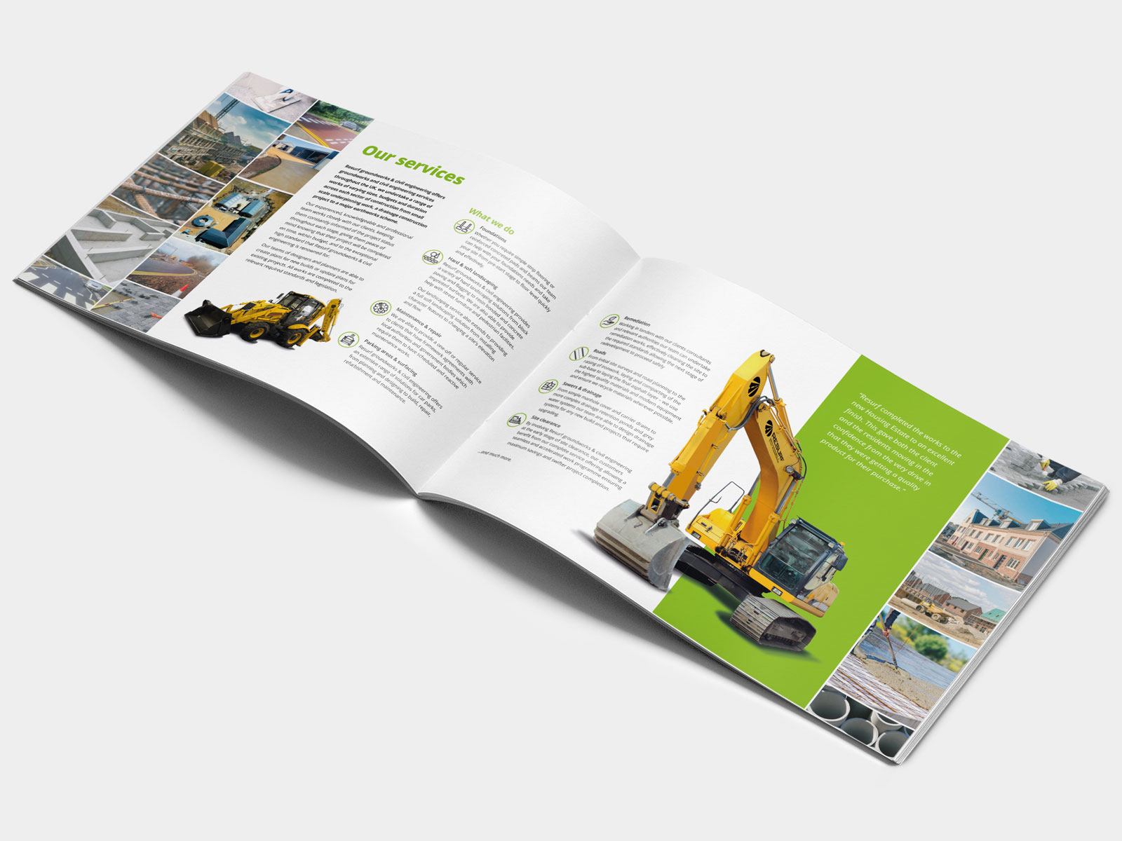 Resurf Groundworks and Civil Engineering corporate brochure
