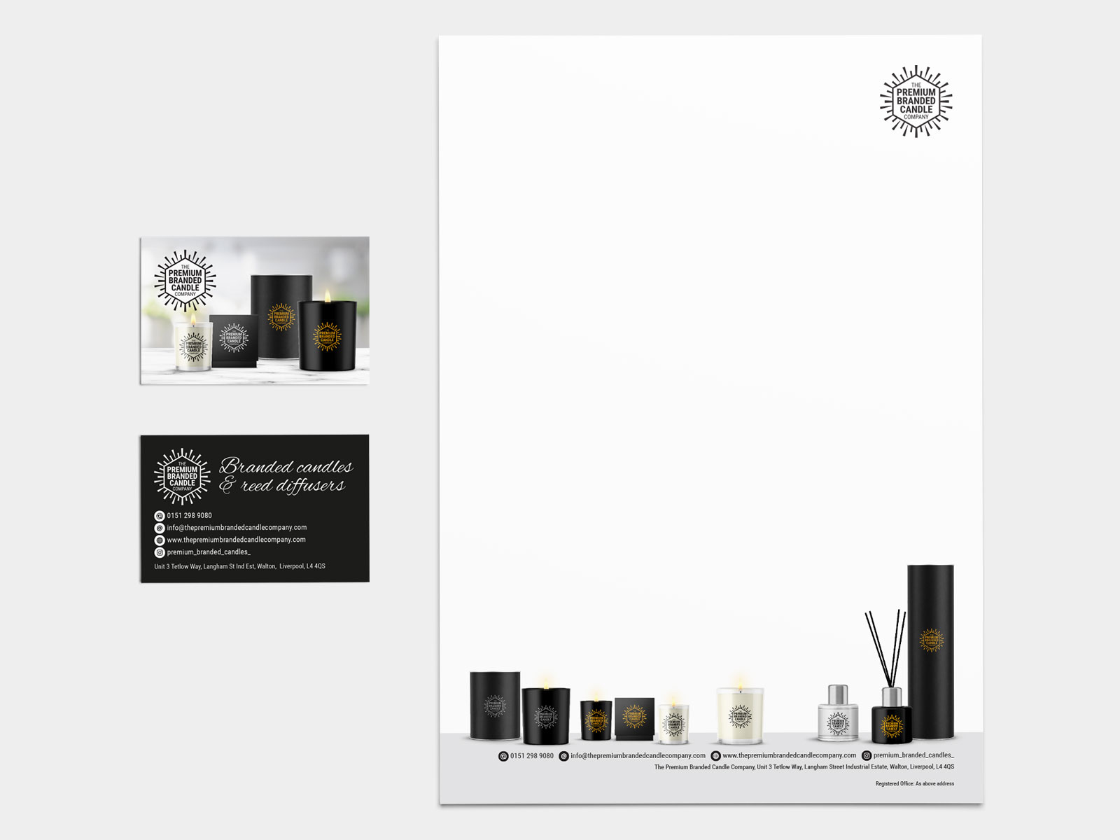 The Premium Branded Candle Company stationery